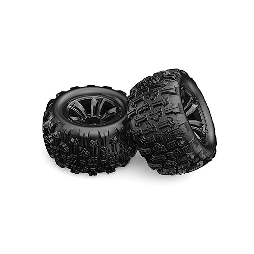 HYPER GO 16300 1:16 Scale RC Car Accessories Wheels, Spare Parts RC Vehicle Wheels & Tire Sets for H16SC & H16DR & H16BM (Pair) von HYPER GO