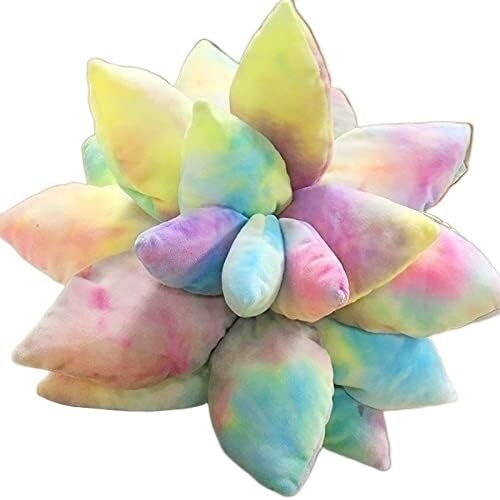 HYQOUKLR 25/45cm Sukkulenten Pflanzen Plüsch Stofftier Spielzeug weiche Puppe Blumen Kissen Stuhl Kissen for Mädchen Kinder Geschenk(Multicolor,45CM) von HYQOUKLR