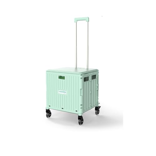 HYQOUKLR Haustiergepäck, tragbarer Haustier-Trolley for den Außenbereich mit Rädern, zusammenklappbares Haustiergepäck, Haustier-Trolley mit großer Kapazität(Groen) von HYQOUKLR