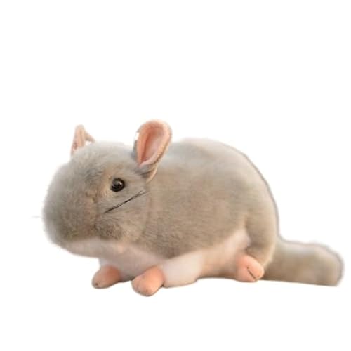 HYQOUKLR Simulationsmaus-Plüschtier. Lebensechte Stofftierpuppe. Weiße Maus. Ratte(Gray Mouse.) von HYQOUKLR