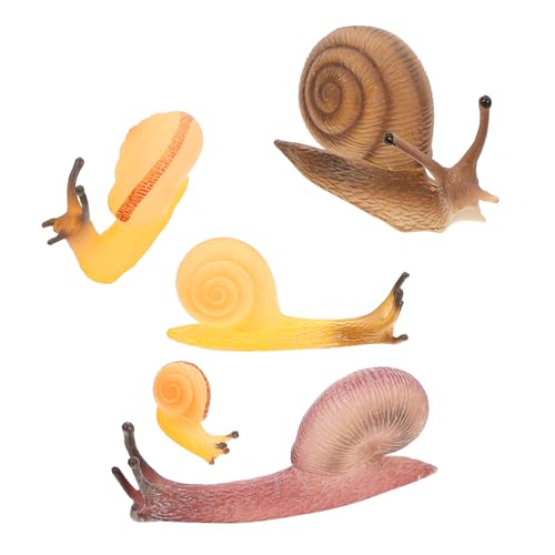 HYTROVE 5 Stücke Realistische Schnecke Spielzeug Kinder Simulation Tier Modell Schnecke Figur Pädagogisches Spielzeug von HYTROVE