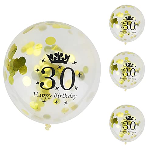 HYWHUYANG 10 bedruckte transparente Kronen-Luftballons, 12-Zoll-Latex-Luftballons, Hochzeitsfeier, Babyparty-Dekoration, Mädchen-Geburtstagsparty-Zubehör von HYWHUYANG