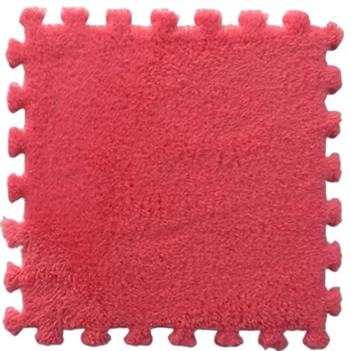 30 cm Eva-Schaumstoff-Spielmatte, Krabbelteppichboden, Puzzle-Pad, Teppich, ineinandergreifende Übungsfliesen, Teppiche, Bodenfliesen(Dark Pink) von HZLXF1