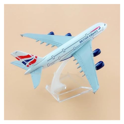 Flugzeuge Outdoor Toy 16 cm Air British Airways A380 Airbus 380 Airlines Flugzeugmodell Aus Metalllegierung, Druckgussflugzeug von HZZST