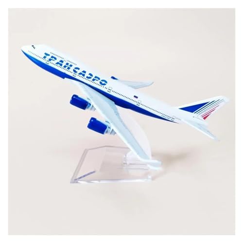 Flugzeuge Outdoor Toy 16 cm Air Russian Transaero Airlines B747 Boeing 747 Airways Airlines Flugzeugmodell Aus Metalllegierung, Druckgussflugzeug von HZZST