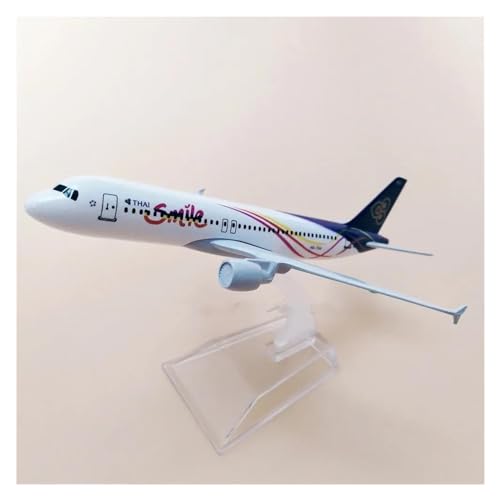 Flugzeuge Outdoor Toy 16 cm Air Thailand Smile Thai A320 Airbus 320 Airways Airlines Metalllegierung Flugzeug Modell Flugzeug Druckguss Flugzeug von HZZST