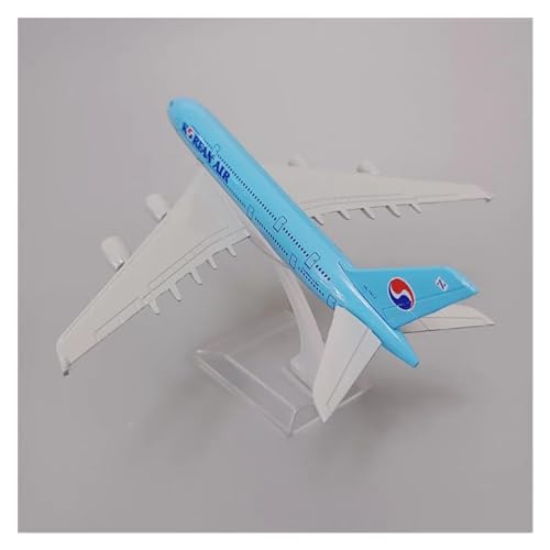 Flugzeuge Outdoor Toy 16 cm Legierung Metall Air Korean Airlines A380 Diecast Flugzeug Modell Korea Airbus 380 Airways Flugzeug Modell Flugzeug Kinder Spielzeug von HZZST