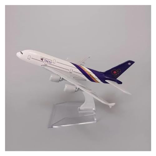 Flugzeuge Outdoor Toy 16 cm Legierungsmetall Air Thai A380 Airlines Flugzeugmodell Thailand Airbus 380 Airways Druckguss-Flugzeugmodell Mit Standflugzeug von HZZST