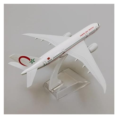 Flugzeuge Outdoor Toy 16 cm Legierungsmetall Royal Air Maroc Airlines B787 Boeing 787 Flugzeugmodell Airways Modellflugzeug Druckgussflugzeug Heimdekoration von HZZST