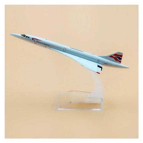 Flugzeuge Outdoor Toy 16cm Air British Airways Concorde Airlines Flugzeugmodell Aus Metalllegierung, Druckgussflugzeug von HZZST