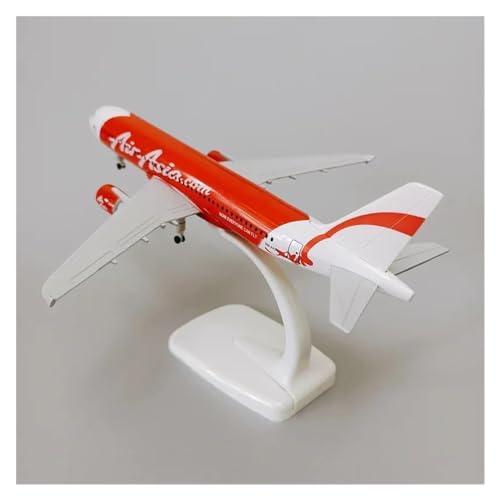 Flugzeuge Outdoor Toy 19 cm Legierungsmetall Rot Air Asia Airlines Airbus 320 A320 Airways Flugzeugmodell Druckguss-Flugzeugmodell Mit Rädern Flugzeug von HZZST