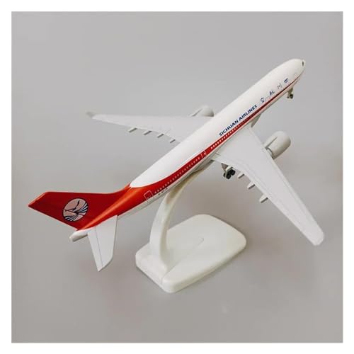 Flugzeuge Outdoor Toy 20 cm Air China Sichuan Airbus A330 Airlines Airways Flugzeugmodell, Legierungsmetall, Maßstab 1:400, Druckguss-Modellflugzeug Mit Rädern von HZZST