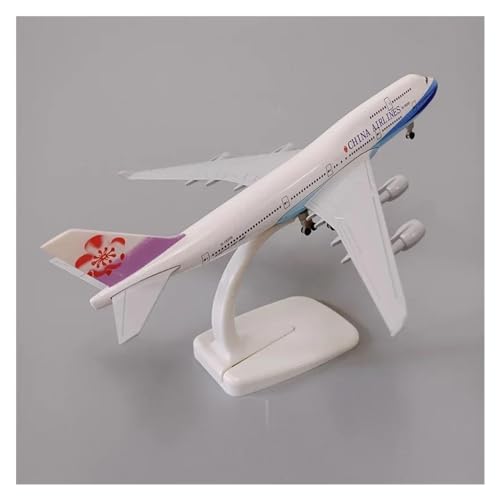 Flugzeuge Outdoor Toy 20 cm Legierungsmetall Air China Airlines Taiwan Boeing 747 B747 Airways Flugzeugmodell Flugzeug Modellständer Druckgussflugzeug Mit Rädern von HZZST