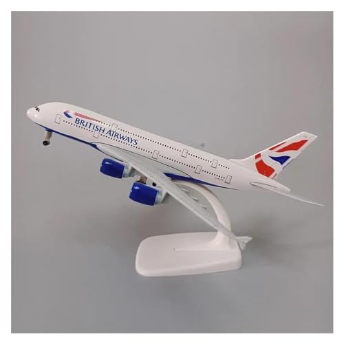 Flugzeuge Outdoor Toy 20 cm Legierungsmetall Air UK British Airways Airbus 380 A380 Airlines Flugzeugmodell Druckguss-Flugzeugmodellflugzeug Mit Fahrwerken von HZZST