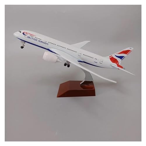 Flugzeuge Outdoor Toy 20 cm Legierungsmetall British Airways Boeing 787 B787 Airlines Flugzeugmodell Druckguss-Flugzeugmodellflugzeug Mit Rädern Fahrwerken von HZZST