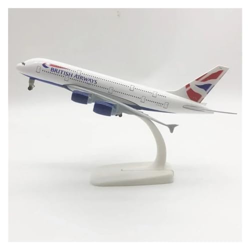 Flugzeuge Outdoor Toy 20 cm Legierungsmetall UK Air British Airways Airbus 380 A380 Airlines Flugzeugmodell Druckguss-Flugzeugmodellflugzeug Mit Fahrwerken von HZZST