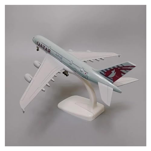 Flugzeuge Outdoor Toy 20 cm Modellflugzeug Air Qatar A380 Airbus 380 Airlines Flugzeugmodell Aus Metalllegierung, Druckguss-Flugzeuge Und Fahrwerksräder von HZZST