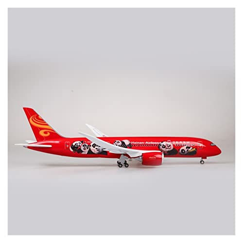 Flugzeuge Outdoor Toy 43 cm Großes Flugzeugmodellflugzeug Der Hainan Airlines Panda-Serie Boeing B787 Im Maßstab 1:160 Aus Druckgussharz Mit Licht Und Rad(No Light A) von HZZST