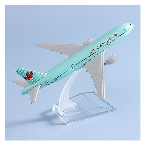 Flugzeuge Outdoor Toy Air Canada Boeing 777 Flugzeugmodell, Legierungsmetall, Modellflugzeug, Souvenir, Modellflugzeug-Kollektion, 16 cm von HZZST