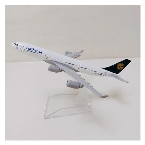 Flugzeuge Outdoor Toy Air Germany Lufthansa Airbus 340 380 A340 A380 Airlines Maßstab 1:400, Druckguss-Flugzeug, Modellflugzeug, Spielzeug, Legierung, Metall, 16 cm(EIN) von HZZST