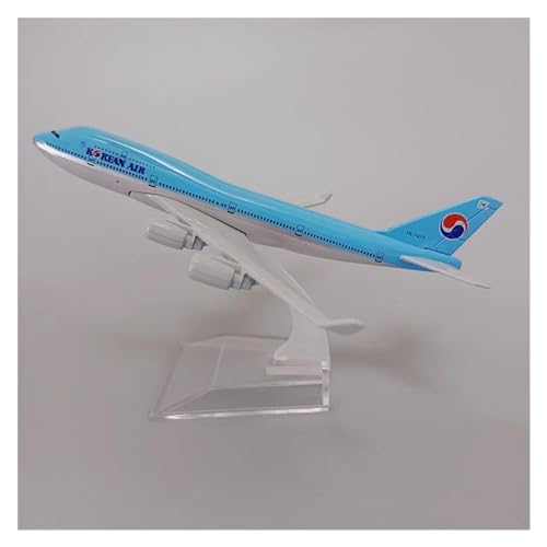 Flugzeuge Outdoor Toy Legierungsmetall Korea Air Korean Airlines Boeing 747 B747 Maßstab 1:400 Druckgussflugzeug Modell Airways Flugzeug Modellflugzeug 16 cm von HZZST