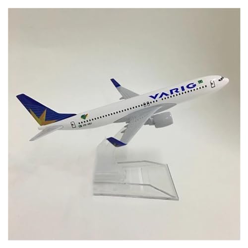 HZZST Flugzeuge Outdoor Toy Flugzeugmodell, Metalldruckguss, 1:400, 16 cm, Flugzeugmodell, Brasilien, VARIG Airlines, Boeing B737, Flugzeugmodell von HZZST