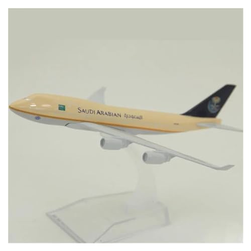 HZZST Flugzeuge Outdoor Toy Flugzeugmodell Saudi B747 Im Maßstab 1:400, 16 cm, Legierung, Simulation, Statisches Sammlerspielzeug, Geschenk von HZZST