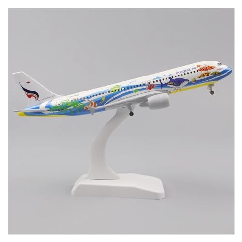 HZZST Flugzeuge Outdoor Toy Metallflugzeugmodell 20 cm 1:400 Thailand Smile A320 Metallnachbildung Legierungsmaterial Luftfahrt Kinderspielzeug (Größe : B) von HZZST