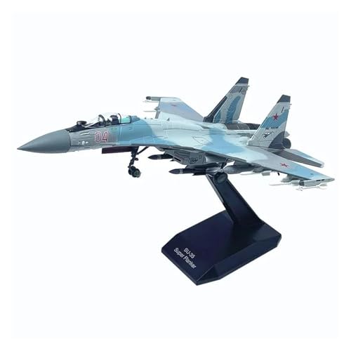 HZZST Flugzeuge Outdoor Toy Russisches SU-35-Kampfflugzeug SU35-Flugzeugmodell Im Maßstab 1:100, Legierung 04, Statische Simulation, Dekoration, Sammlerstück, Spielzeug, Geschenk (Größe : EIN) von HZZST