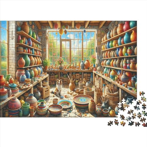 Colorful Pottery Workshop 1000 Stück Colorful Pottery Workshop Rich in Color and Detail Puzzles Für Erwachsene Und Kinder Familien-Puzzlespiel 1000pcs (75x50cm) von HaDLaM