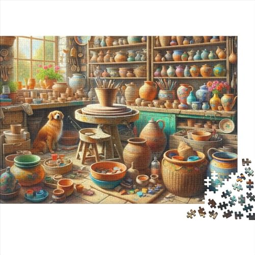 Colorful Pottery Workshop 1000 Teile Colorful Pottery Workshop Rich in Color and Detail Puzzles Für Erwachsene Und Kinder Familien-Puzzlespiel 1000pcs (75x50cm) von HaDLaM