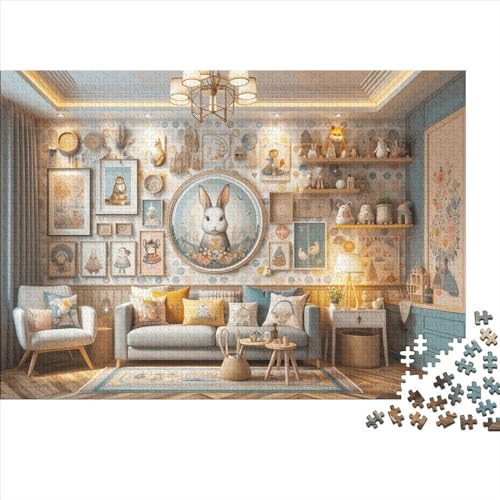 Cosy Cottage 1000 Teile Cosy Cottage Cartoon Cozy Cabin Puzzles Für Erwachsene Und Kinder Puzzle Kinder Lernspiel Spielzeug 1000pcs (75x50cm) von HaDLaM