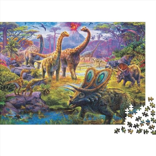 Dinosaurs 1000 Teile Dinosaur Puzzles Für Erwachsene Und Kinder Familien-Puzzlespiel 1000pcs (75x50cm) von HaDLaM