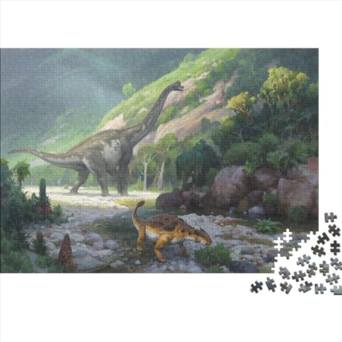 Dinosaurs 1000 Teile Dinosaur Puzzles Für Erwachsene Und Kinder Puzzle Kinder Lernspiel Spielzeug 1000pcs (75x50cm) von HaDLaM