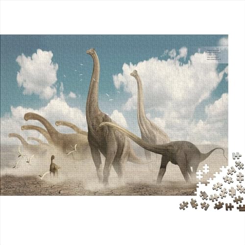 Dinosaurs 1000-teiliges Dinosaur Puzzles Für Erwachsene Und Kinder Puzzle Kinder Lernspiel Spielzeug 1000pcs (75x50cm) von HaDLaM