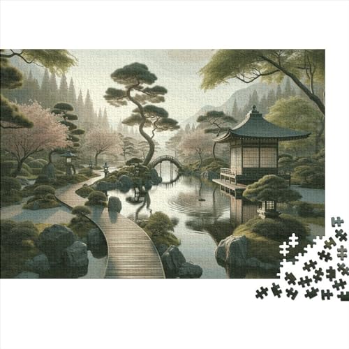 Traditional Japanese Landscape 1000-teiliges Traditional Japanese Landscape Puzzles Für Erwachsene Und Kinder Familien-Puzzlespiel 1000pcs (75x50cm) von HaDLaM