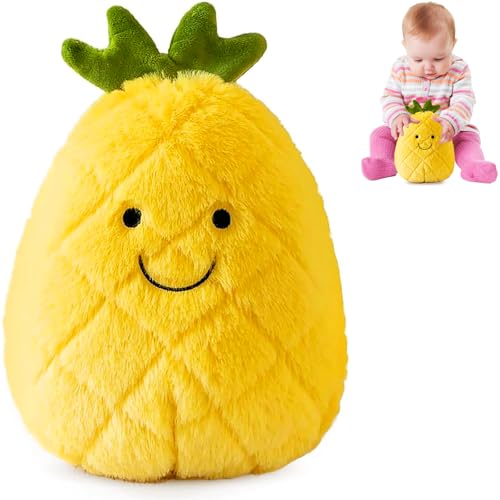 HaOrchid Ananas Plush Spielzeug, Plüschtier Stofftier Obst, Plüschtier Ananas, Plüschkissen Spielzeug, Mini Pineapple, Schmusetier Geschenk für Kinder Mädchen Jungen, 25 cm Ananas HaOrchid Ananas Plush Spielzeug, Plüschtier Stofftier Obst, Plüschtier Ananas, Plüschkissen Spielzeug, Mini Pineapple, Schmusetier Geschenk für Kinder Mädchen Jungen, 25 cm Ananas von HaOrchid