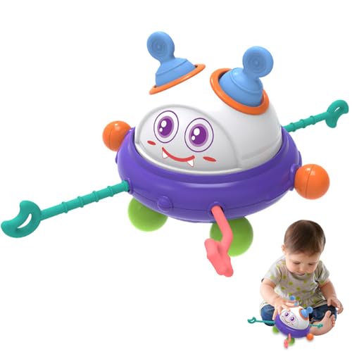 HaOrchid UFO Busy Ball, Montessori Spielzeug, Spinning Activity Spielzeug ab 3 Jahre, Baby Early Learning Multifunktions Puzzlespiel, Kleinkind Sensorik Spielzeug, für Mädchen und Jungen Geschenk von HaOrchid