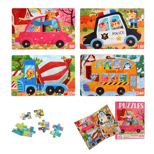 Magnetische Puzzle für Kinder, 69 Teile Magnetische Puzzle, 9-16-20-24 Teile Transportieren Kinderpuzzle ab 3 Jahre, Kindergeburtstag Geschenke, fur Beschäftigung im Flugzeug/Autofahrt Kinder von HaOrchid