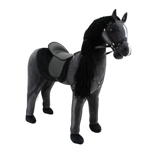 Haasenstrauch Sweety Toys 14316 Stehpferd zum Reiten- Plüschpferd Reittier Keine Montage erforderlich von Haasenstrauch