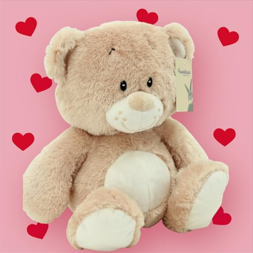 Haasenstrauch Sweety Toys Teddybär Kuschelbär 42 cm lang- weiches Plüschtier - Bär zum kuscheln für Jungen & Mädchen von Haasenstrauch