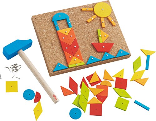 HABA 302963 Nagelspiel Kunterbunt, Kleinkindspielzeug von HABA