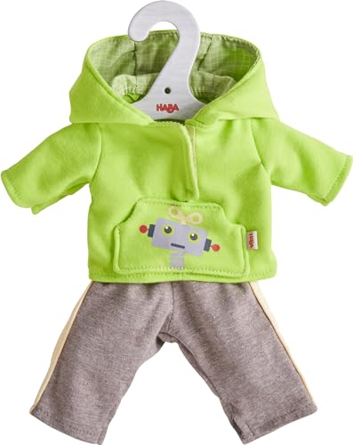 HABA Puppen-Kleiderset Homewear, Kleidung für 32cm Puppen, Unisex, weicher Stoff von HABA