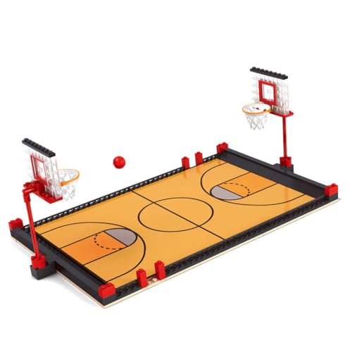 Habarri - Mini Klemmbausteine Set - Mini Basketballstadion Modell mit Figuren - Geschenk für Kinder, Basketball Fans - Kompatibel mit bekannten Klemmbausteinen - 250 Elemente von Habarri