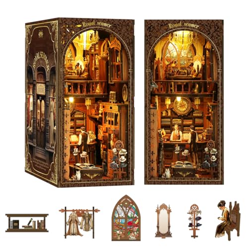 Habarri Miniatur Haus DIY Bücherecke Holz 3D Puzzle Set - Königlicher Schneider von Habarri