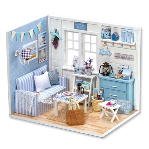 Habarri - Miniaturhaus - Außergewöhnliches DIY-Modell zum Zusammenbauen - Herausragender Realismus und Detailreichtum - Kreatives Hobby - 15x11x13cm - Johnnys Zimmer von Habarri