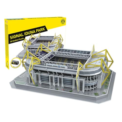 Habarri Signal IDUNA Park - BVB FC - 3D Puzzle Stadion - 3D Fußballstadion für Kinder und Erwachsene - Fußballstadion Modell - Vereinsmodell - 74 Elemente von Habarri