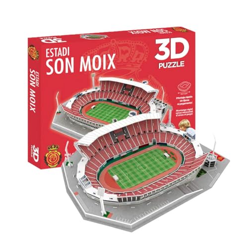 Habarri Son MOIX - Real Deportivo Mallorca FC - 3D Puzzle Stadion - 3D Fußballstadion für Kinder und Erwachsene - Fußballstadion Modell - Vereinsmodell - 98 Elemente von Habarri