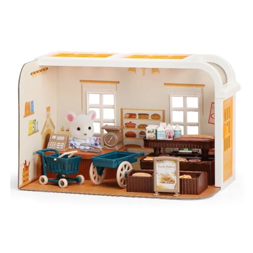 Habarri Stomle - Puppenhaus - DIY Bausatz - Miniaturhaus zum Selberbauen - Holz, Papier, Kunststoff - 3D Modell - 24,5x14x16 cm - Bäckerei von Habarri