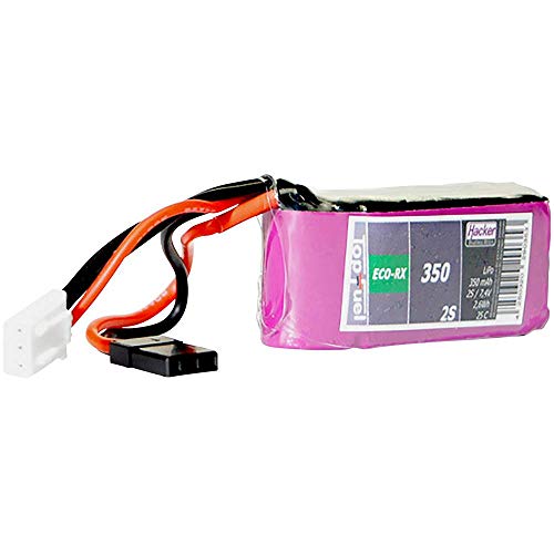 Hacker Modellbau-Akkupack (LiPo) 7.4 V 350 mAh Zellen-Zahl: 2 25 C Softcase JR-Buchse von Hacker